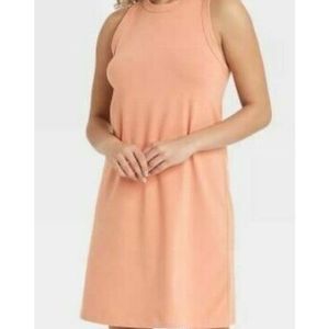 NWOT A New Day Apricot Tan Tank Dress (Size Small)